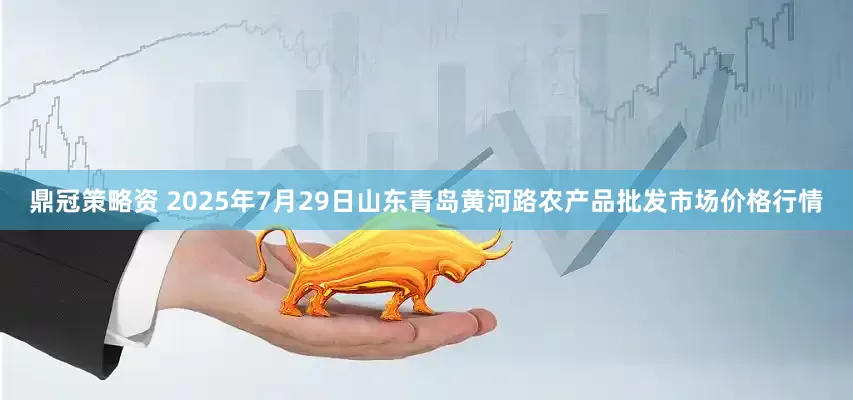 鼎冠策略资 2025年7月29日山东青岛黄河路农产品批发市场价格行情